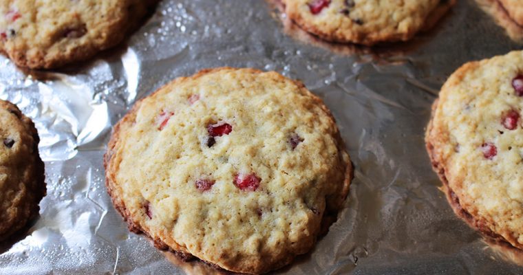 Chocolate chips Pomegranate Cookies