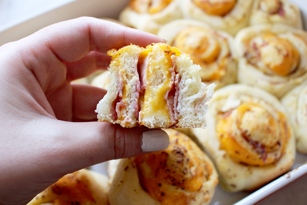 Ham & Cheese Roll-ups…Beyond Delish