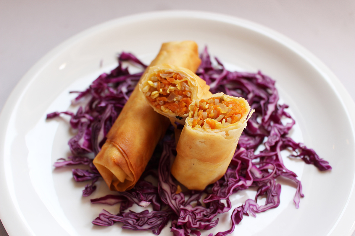 Mung Bean Sprout Phyllo Rolls